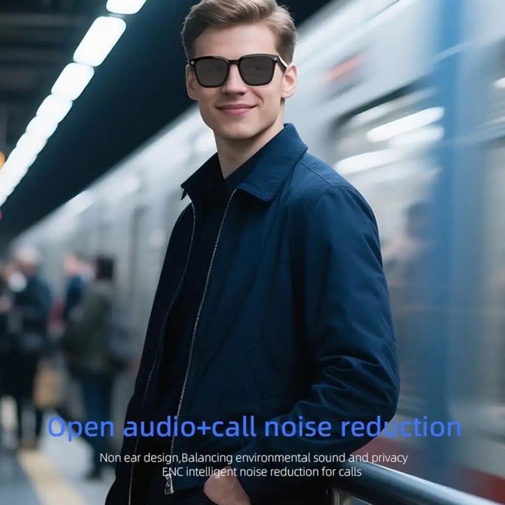 AI Smart Camera Glasses 1080P RealTime Translation Eyewear Photo Video Recorder HandsFree Travel U 2