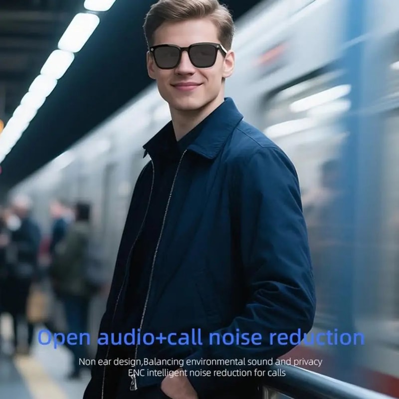 AI Smart Camera Glasses 1080P RealTime Translation Eyewear Photo Video Recorder HandsFree Travel U 2