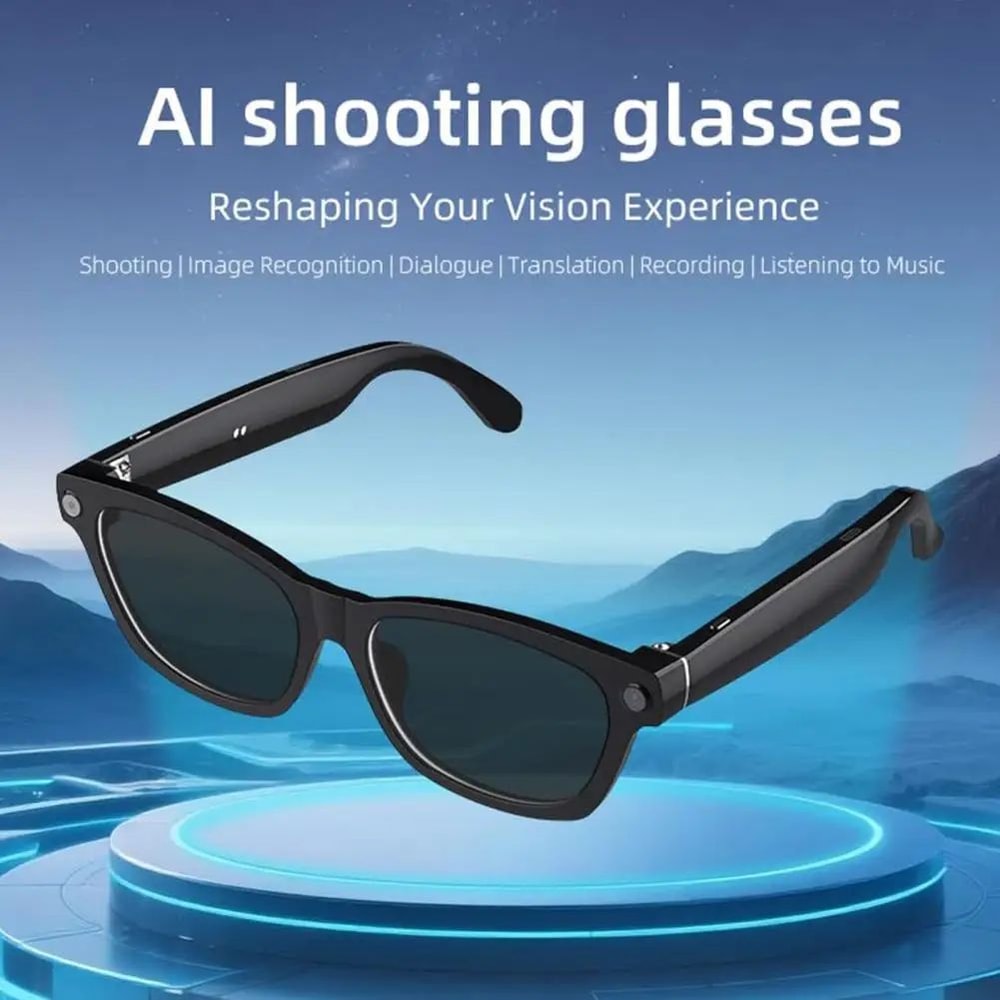 AI Smart Camera Glasses 1080P RealTime Translation Eyewear Photo Video Recorder HandsFree Travel U 3
