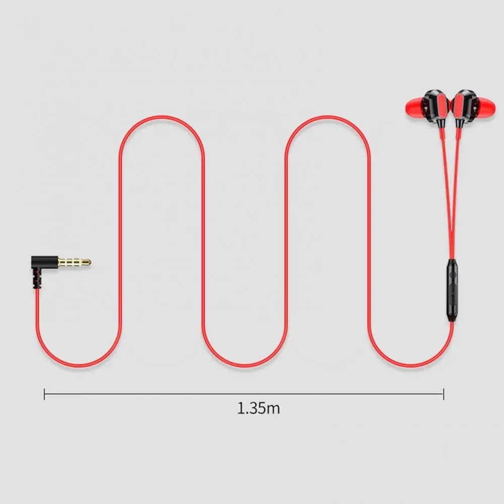 Wired Stereo Gaming Earbuds Surround Sound High Clarity Mic 90 Bend Plug Durable Wired Headset For 0