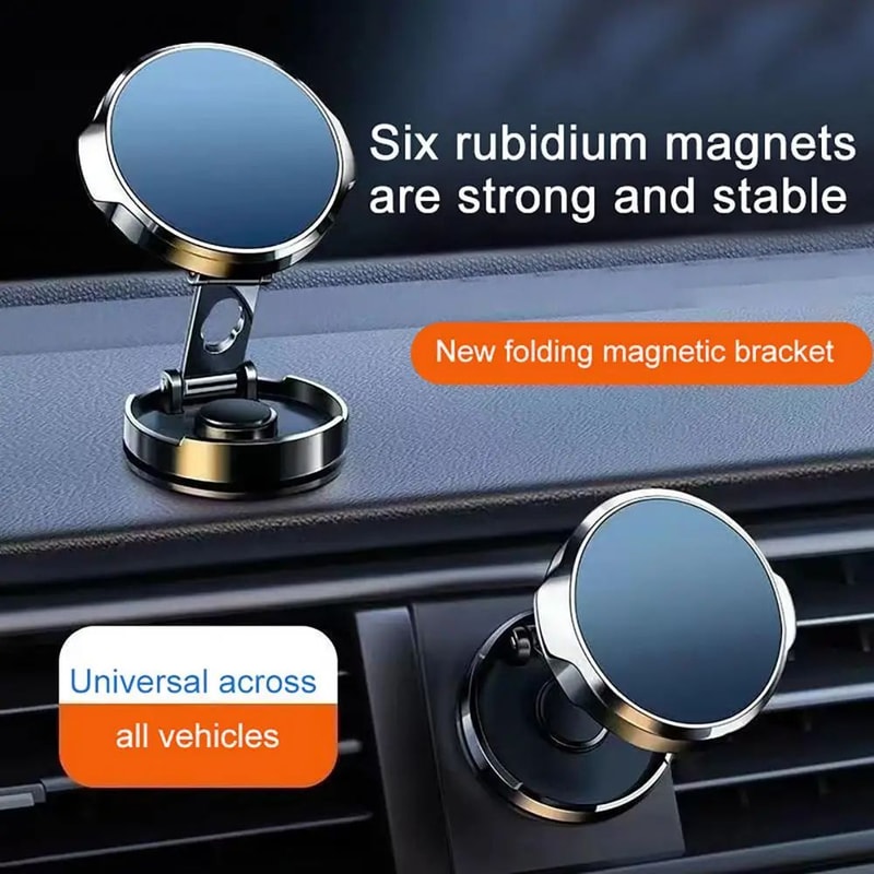 MagSafe Magnetic Car Phone Holder 360 Rotation Mount Strong Grip Dashboard Vent Stand For IPhone An 1