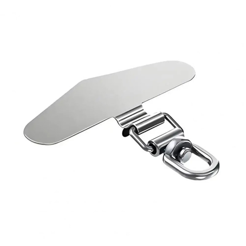 360 Rotatable Phone Lanyard Clip Patch Stainless Steel AntiFall Strap Adapter 04mm Ultra Thin Gaske 7