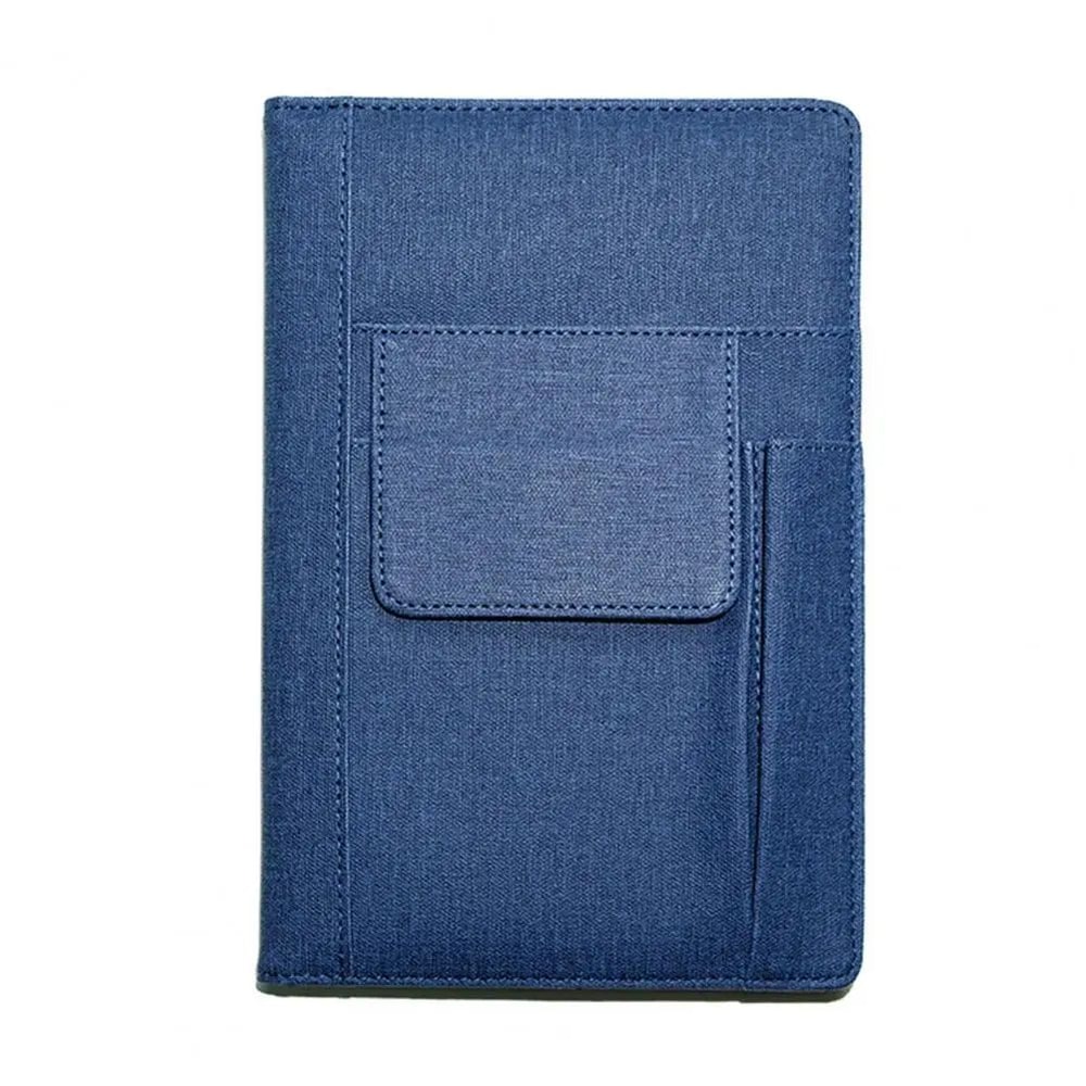 A5 Lined Journal Notebook Fabric Cover 200 Pages Thick Paper Writing Notebook With Pockets For Work 6