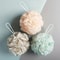 Luxury Shower Loofah Bath Sponge Super Soft Exfoliating Body Pouf Rich Lathering Shower Ball With H 0