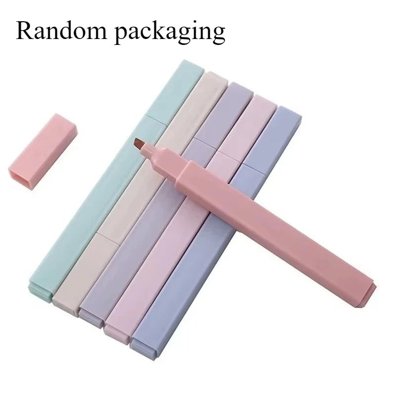 6 Pcs Pastel Highlighter Set Kawaii Japanese Stationery Color Markers Cute Mildliners For Notes Jou 6