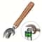 Easy Grip Manual Can Opener Wooden Handle Safe Smooth Cut Jar Bottle Opener Heavy Duty Kitchen Too 2