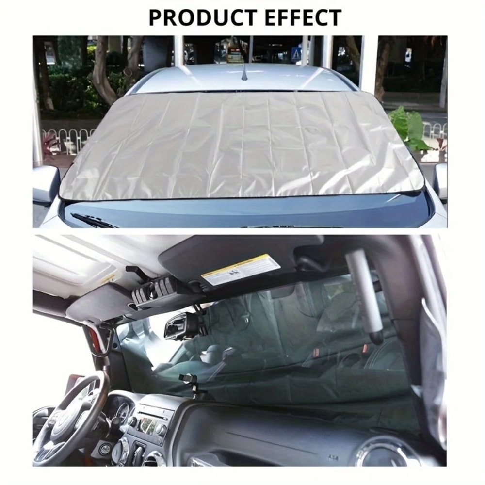 Universal Windshield Snow Cover For Cars SUVs Ice Frost Rain Sun Shield NoScrape Winter Windshiel 3