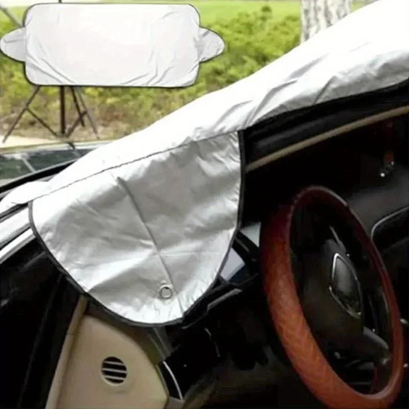Universal Windshield Snow Cover For Cars SUVs Ice Frost Rain Sun Shield NoScrape Winter Windshiel 4