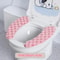 Thick Plush Toilet Seat Cushion Cover Washable NonSlip OverRim Toilet Lid Pad For Warm Comfort All 7