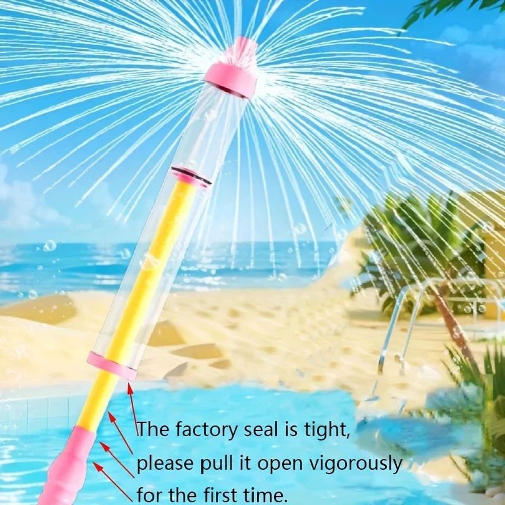 Firework Splash Water Gun Set Portable PullOut Water Squirter Toy For Kids Adults Outdoor Water F 0
