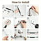 304 Stainless Steel Shower Grab Bar NonSlip Silicone Grip Safety Handle For Elderly Disabled Bathr 5