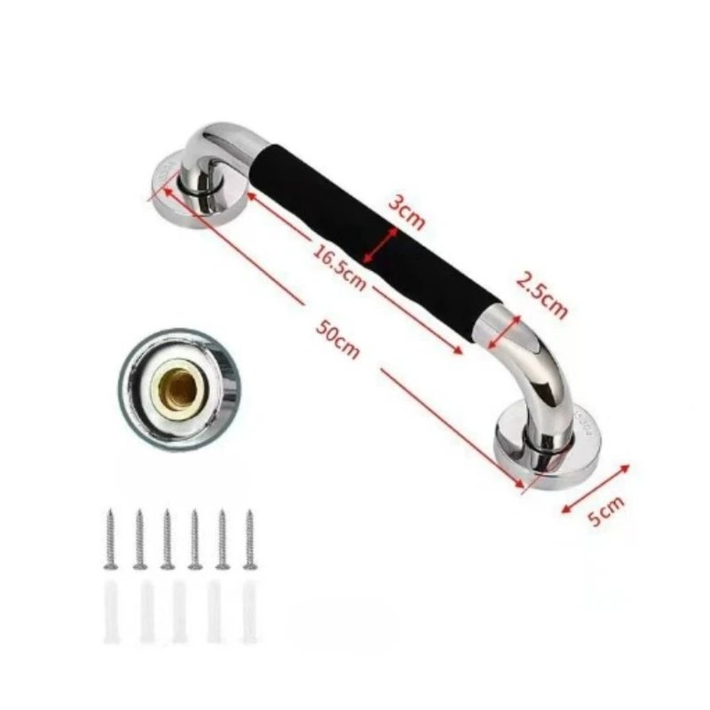 304 Stainless Steel Shower Grab Bar NonSlip Silicone Grip Safety Handle For Elderly Disabled Bathr 11