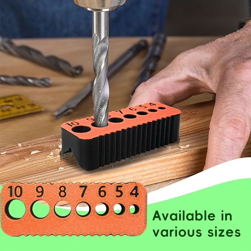 HeavyDuty Drill Guide Jig 410mm With Numbered Scale Precision Hole Locator For Woodworking Straigh 2