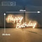 Happy Birthday LED Neon Sign USB Party Wall Decor Light For Bedroom Events Photos Bright Celebrati 3