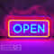 LED Open Neon Sign For Shop Window USB Wall Hanging Light For Storefront Salon Cafe Room Decor Br 4