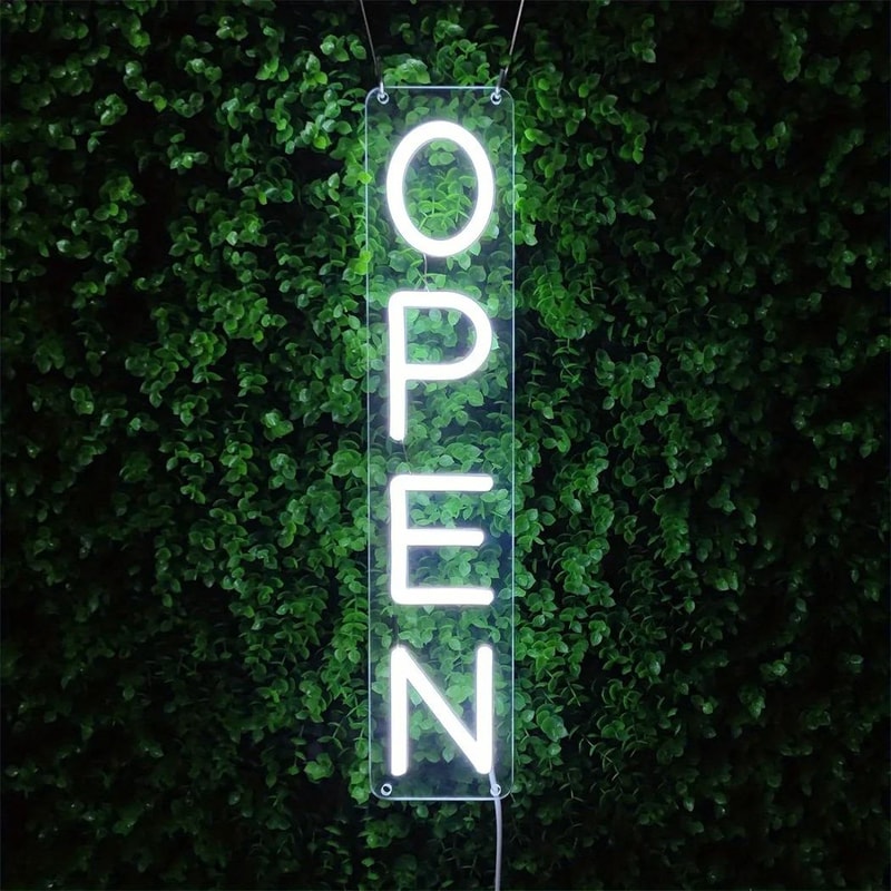 LED Open Neon Sign USB Powered Business Night Light For Salon Shop Store Cafe Bar Wall Decor Bright 0