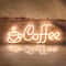LED Coffee Neon Sign USB Powered Wall Light Single Color Hanging Decor For Cafe Bar Shop Kitchen 0