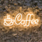 LED Coffee Neon Sign USB Powered Wall Light Single Color Hanging Decor For Cafe Bar Shop Kitchen 1