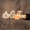 LED Coffee Neon Sign USB Powered Wall Light Single Color Hanging Decor For Cafe Bar Shop Kitchen 4