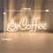 LED Coffee Neon Sign USB Powered Wall Light Single Color Hanging Decor For Cafe Bar Shop Kitchen 6