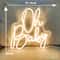 Oh Baby Personalized LED Neon Sign Custom Baby Shower Wall Decor Light For Nursery Kids Bedroom Ph 1