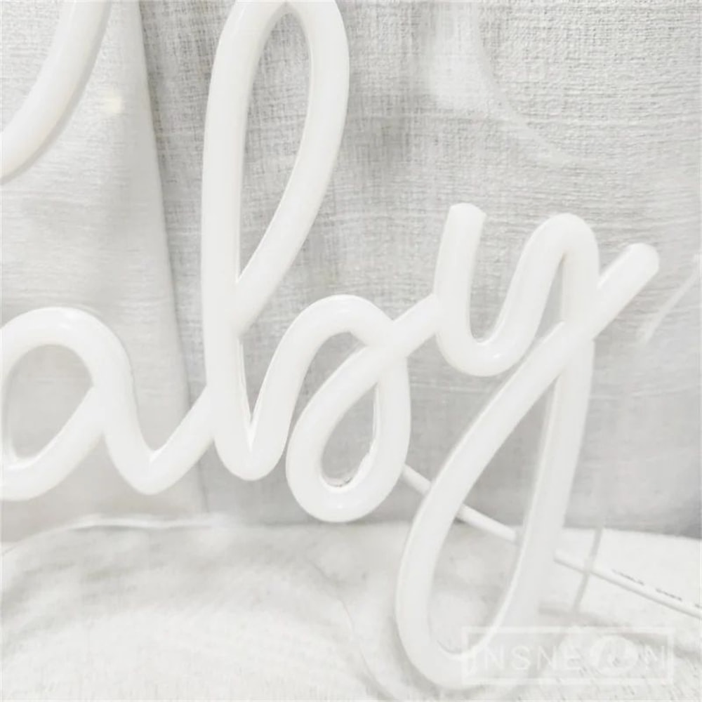 Oh Baby Personalized LED Neon Sign Custom Baby Shower Wall Decor Light For Nursery Kids Bedroom Ph 4