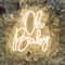 Oh Baby Personalized LED Neon Sign Custom Baby Shower Wall Decor Light For Nursery Kids Bedroom Ph 5