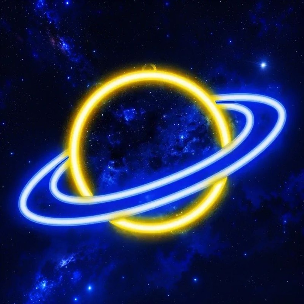 Planet LED Neon Sign USB Powered Wall Light Decor For Bedroom Living Room Dorm Party Glow Easy In 6