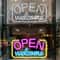 Open Welcome LED Neon Sign USB Wall Mounted Bright Light With Switch For Bar Cafe Shop Window Par 5