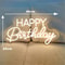 Happy Birthday LED Neon Sign USB Wall Light For Home Bedroom Party Decor Bright Photo Backdrop Glo 1