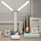 USB Rechargeable LED Desk Lamp Foldable Touch Table Light 3 Level Dimmable EyeCare Lighting For Bed 0