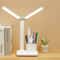 LED Desk Lamp With Clock Calendar Temperature USB Touch Dimmable Foldable Table Light Night Lamp Fo 10