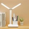 LED Desk Lamp With Clock Calendar Temperature USB Touch Dimmable Foldable Table Light Night Lamp Fo 10
