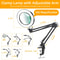 Double Head LED Desk Lamp USB Powered Stepless Dimmable Monitor Light For Office Study Reading Comp 7