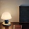 USB Rechargeable Mushroom Table Lamp Warm Touch LED Night Light With Piano Finish For Bedroom Desk 3