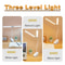 Dual Head USBC Rechargeable LED Desk Lamp Foldable EyeCare Dimmable Reading Light For Bedroom Dorm 2