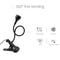 Flexible USB ClipOn Table Lamp With Phone Holder LED Reading Book Light For Study Desk Bedside Bedr 2