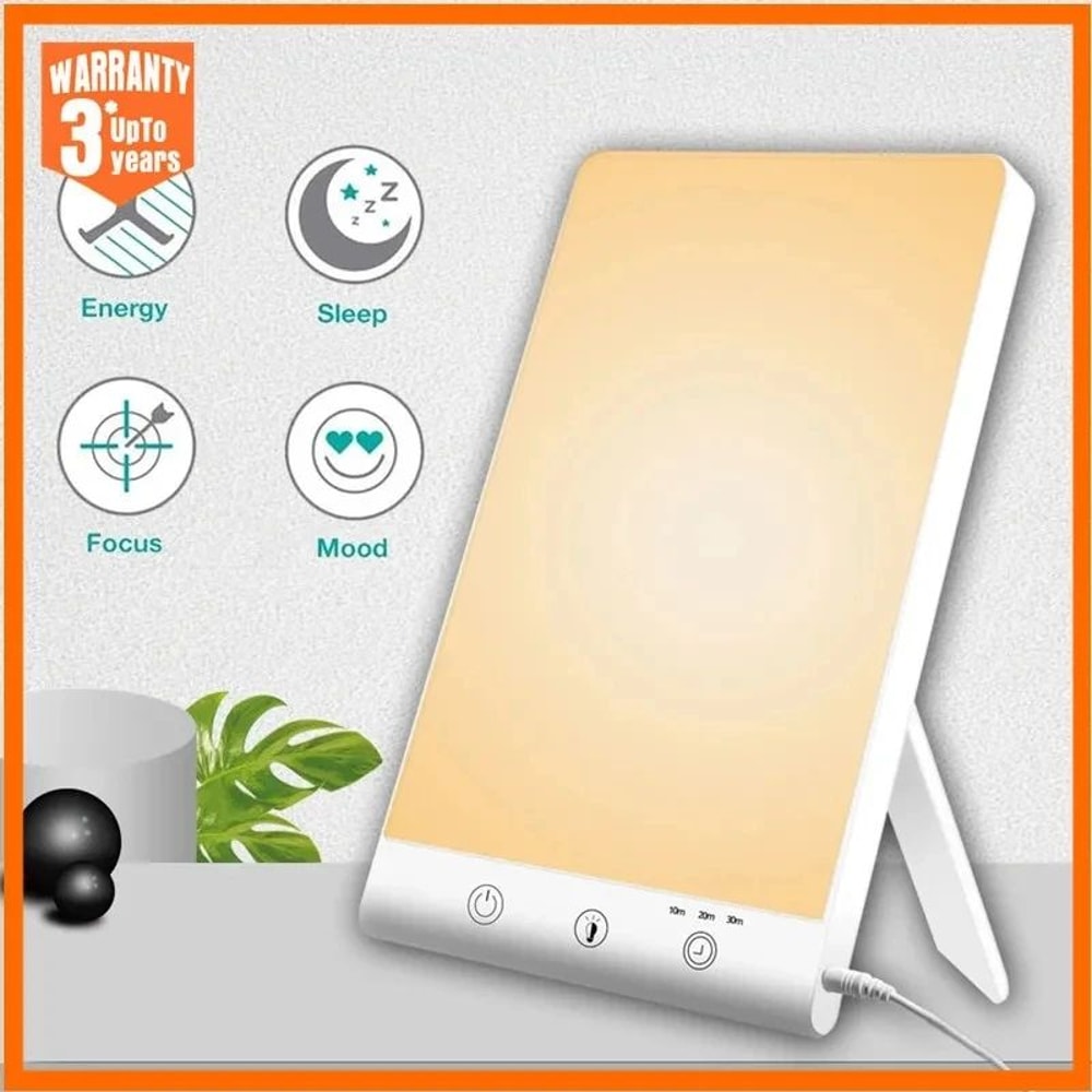 10000 Lux SAD Light Therapy Lamp Daylight Mood Booster 3200K Touch Dimmable Winter Depression Light 0