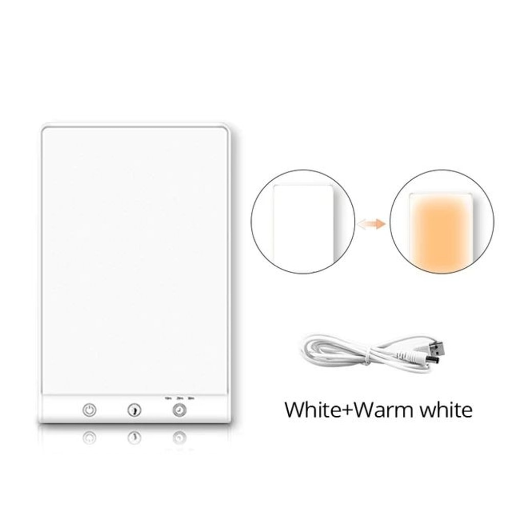 10000 Lux SAD Light Therapy Lamp Daylight Mood Booster 3200K Touch Dimmable Winter Depression Light 6
