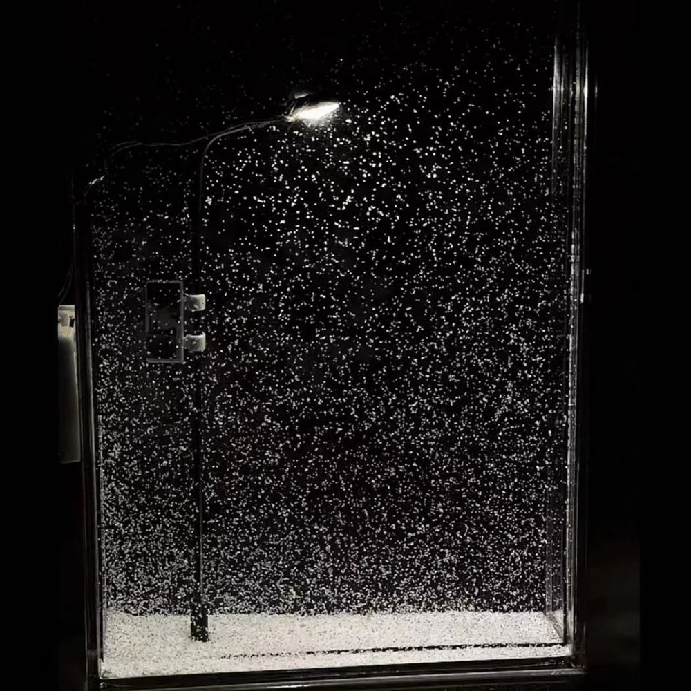 3D DIY Snowflake Christmas Night Light Snowy Street Scene Desktop Lamp Warm LED Holiday Decor For K 3