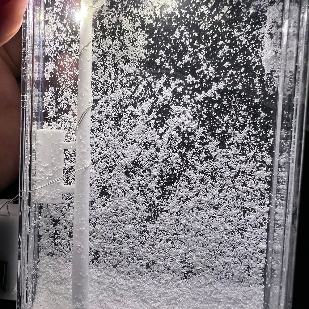 3D DIY Snowflake Christmas Night Light Snowy Street Scene Desktop Lamp Warm LED Holiday Decor For K 4