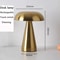 Retro Mushroom LED Table Lamp Touch Sensor Rechargeable Bedside Light Dimmable Reading Lamp For Bed 7