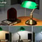 Classic Green Bankers Desk Lamp LED Reading Table Light With Acrylic Shade Vintage Study Lamp For H 7