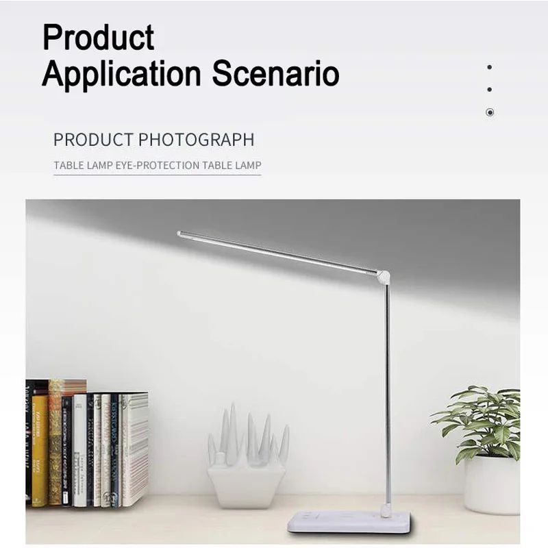 USB Rechargeable LED Desk Lamp Touch Control Foldable Portable Study Light For Kids Wireless Bedroo 14