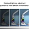 LED Desk Lamp With Fan Clock Display Adjustable Brightness Reading Light For Study Night Light For 8