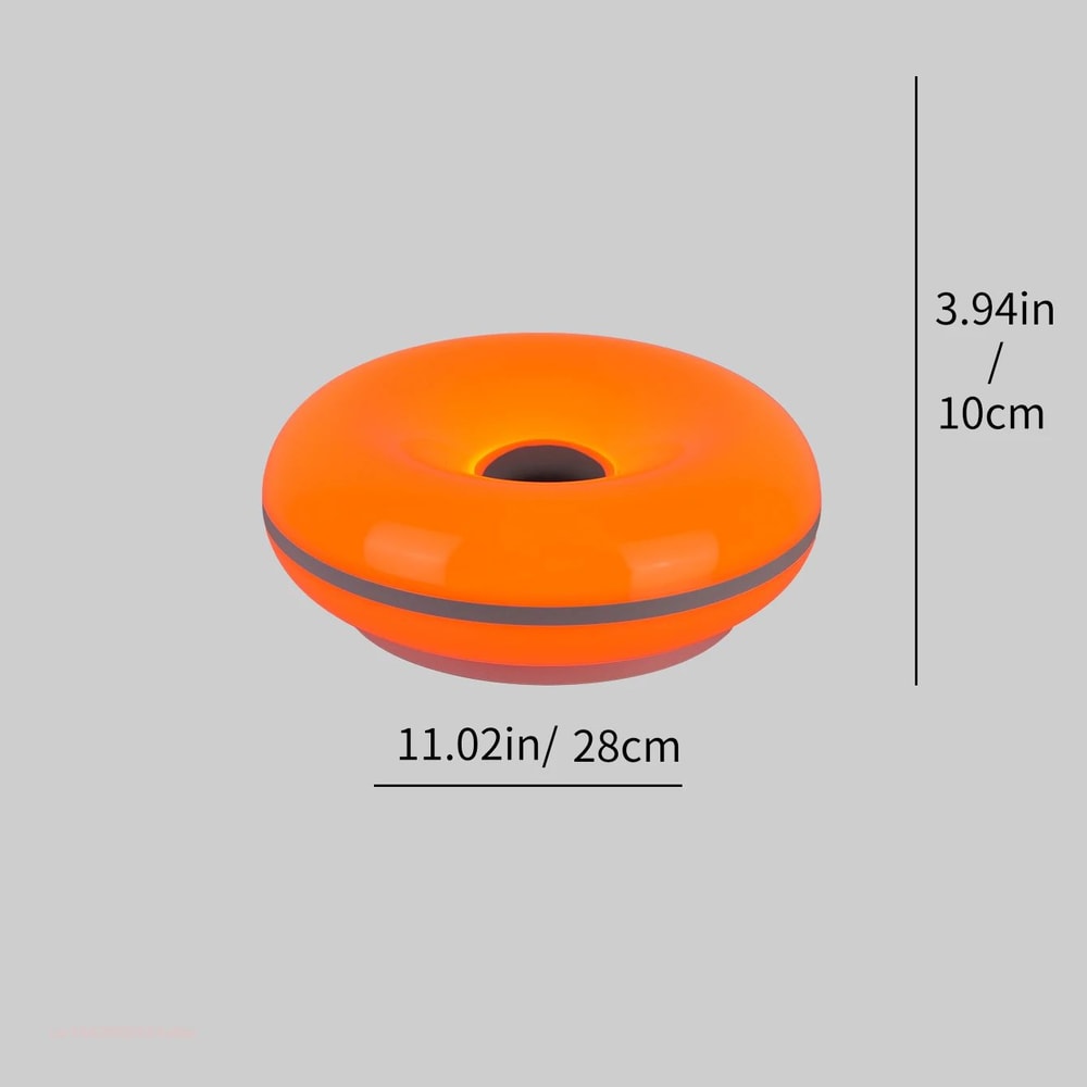 Wall Mounted RGB Donut LED Lamp With Touch Remote USB Powered Color Changing Mood Night Light For 8