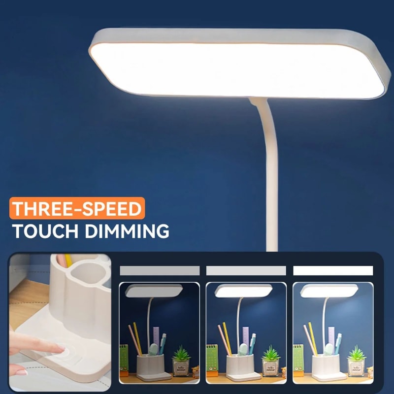 Folding USB LED Desk Lamp Touch Night Light Eye Protection Study Lamp For Students Bedroom Office D 5