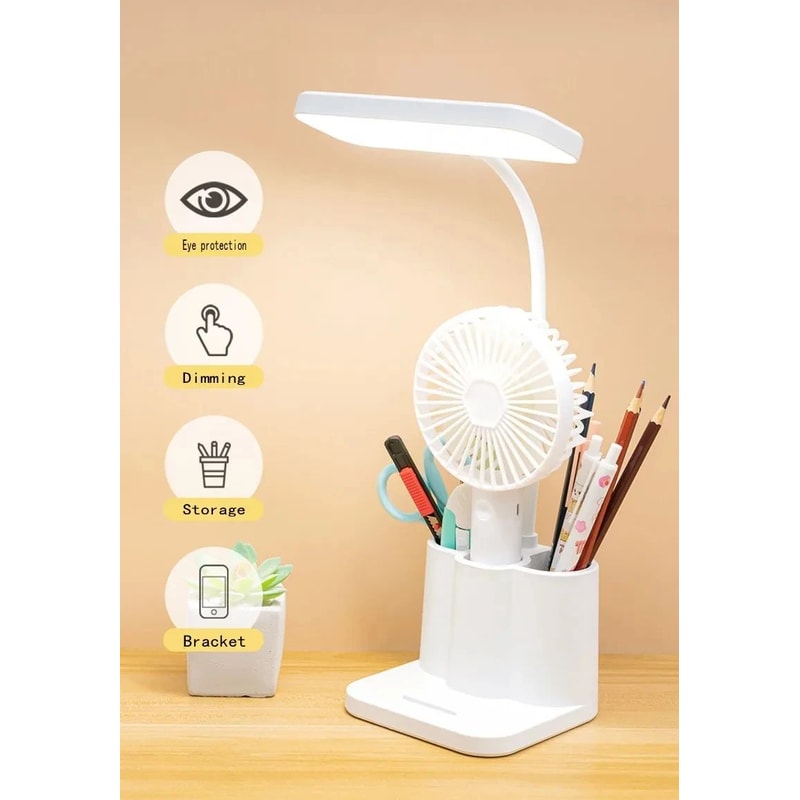 Folding USB LED Desk Lamp Touch Night Light Eye Protection Study Lamp For Students Bedroom Office D 9