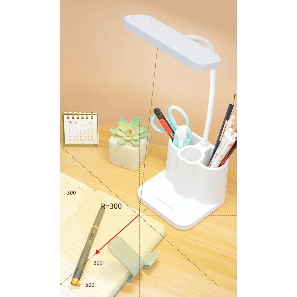 Folding USB LED Desk Lamp Touch Night Light Eye Protection Study Lamp For Students Bedroom Office D 10