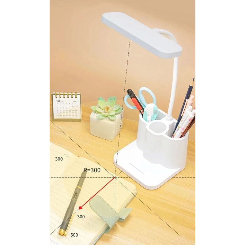 Folding USB LED Desk Lamp Touch Night Light Eye Protection Study Lamp For Students Bedroom Office D 10